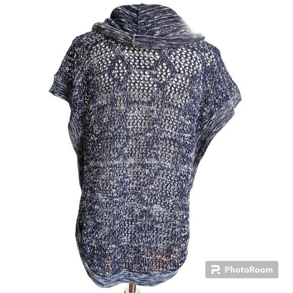 Lot: Tickled Teal Striped Cardigan & Dress Barn Cowl Neck Knit Sweater sz LG EUC - Picture 11 of 15